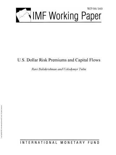 U.S. Dollar Risk Premiums and Capital Flows