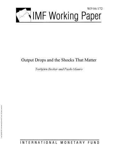 Output Drops and the Shocks That Matter