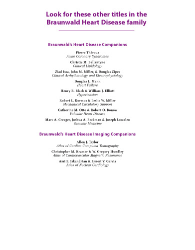 Cardiovascular Therapeutics: A Companion to Braunwald's Heart Disease