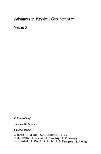Kinetics and Equilibrium in Mineral Reactions