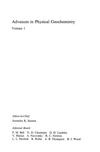 Thermodynamics of Minerals and Melts