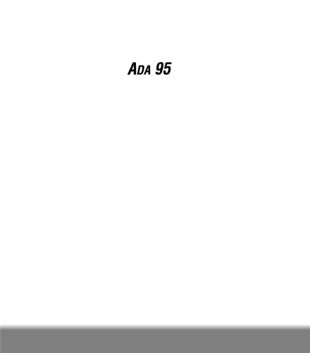 Ada 95: The Lovelace Tutorial