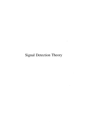 Signal Detection Theory