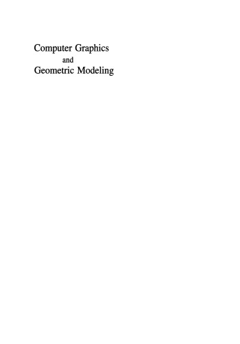 Computer Graphics and Geometric Modeling