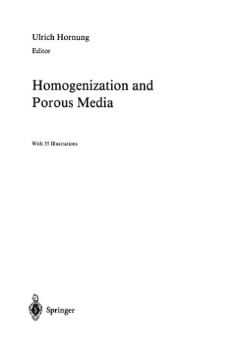 Homogenization and Porous Media