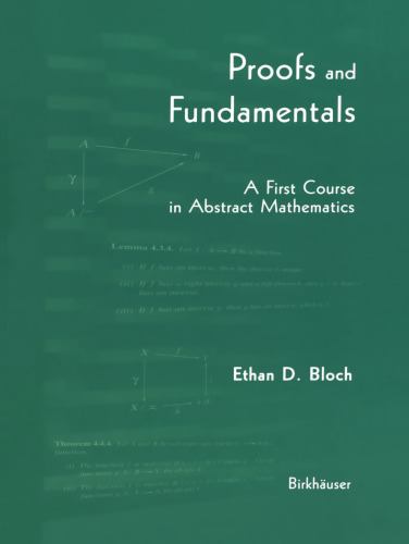 Proofs and Fundamentals: A First Course in Abstract Mathematics