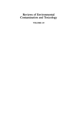 Reviews of Environmental Contamination and Toxicology: Continuation of Residue Reviews
