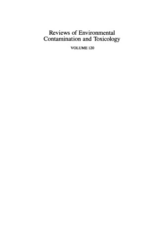 Reviews of Environmental Contamination and Toxicology