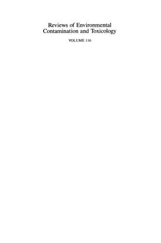 Reviews of Environmental Contamination and Toxicology: Continuation of Residue Reviews