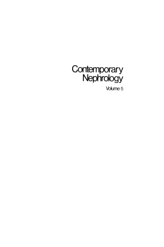 Contemporary Nephrology: Volume 5