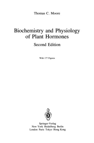 Biochemistry and Physiology of Plant Hormones