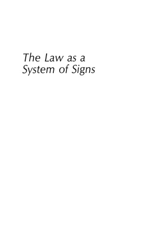 The Law as a System of Signs