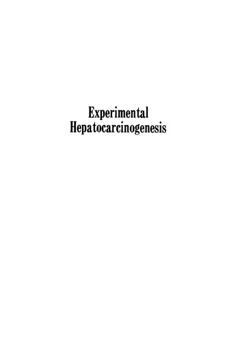 Experimental Hepatocarcinogenesis