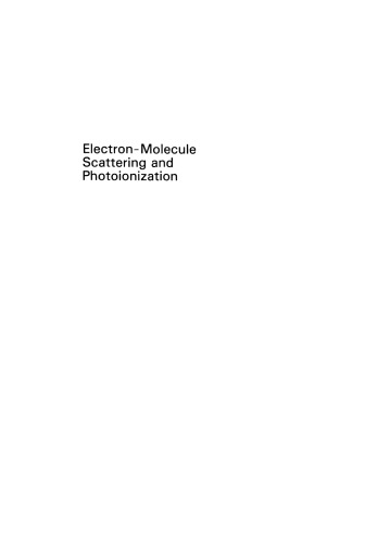 Electron-Molecule Scattering and Photoionization