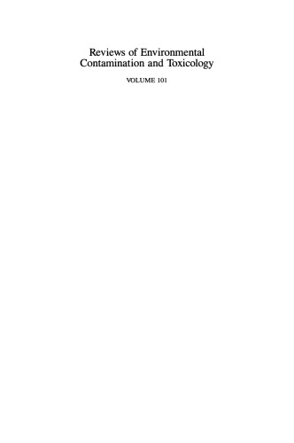 Reviews of Environmental Contamination and Toxicology: Continuation of Residue Reviews