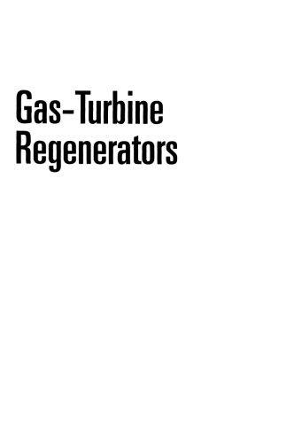 Gas-Turbine Regenerators