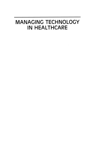 Managing Technology in Healthcare