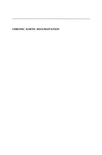 Chronic Aortic Regurgitation