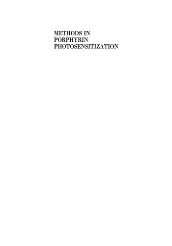 Methods in Porphyrin Photosensitization