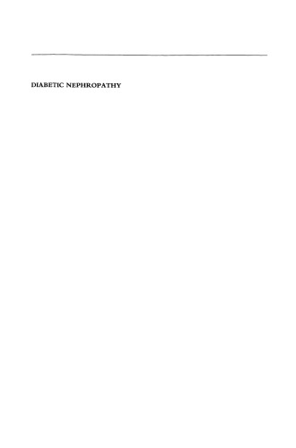 Diabetic Nephropathy: Strategy for Therapy