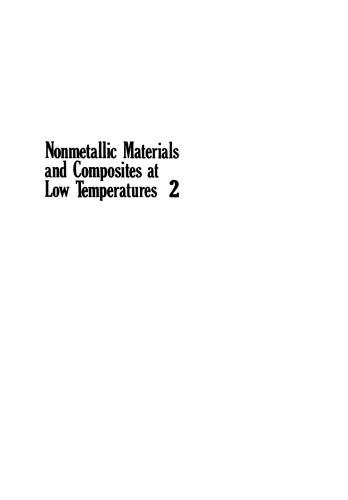 Nonmetallic Materials and Composites at Low Temperatures