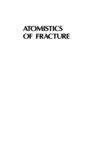 Atomistics of Fracture