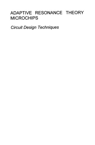 Adaptive Resonance Theory Microchips: Circuit Design Techniques