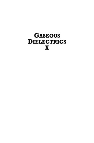 Gaseous Dielectrics X