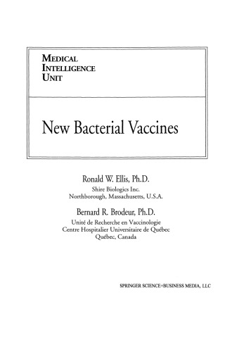New Bacterial Vaccines
