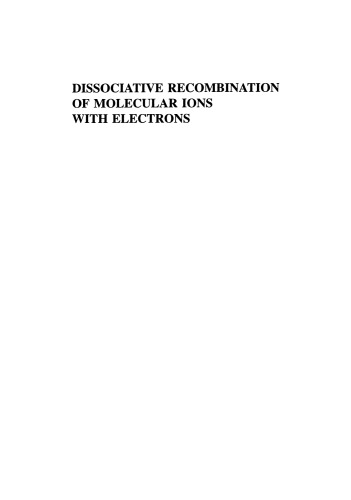 Dissociative Recombination of Molecular Ions with Electrons
