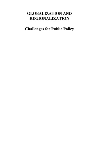 Globalization and Regionalization: Challenges for Public Policy