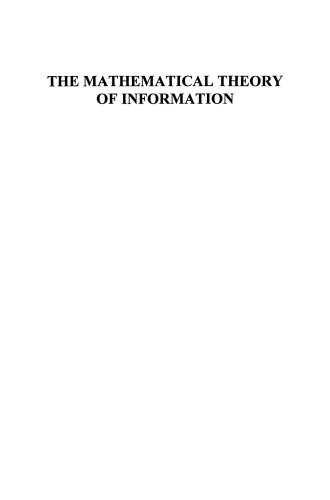 The Mathematical Theory of Information