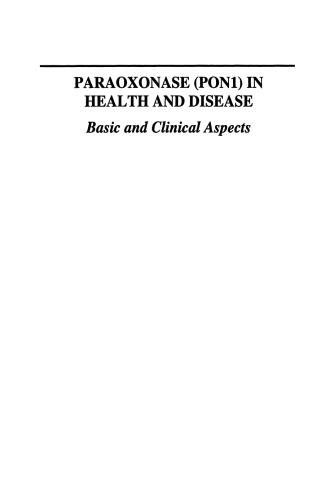 Paraoxonase (PON1) in Health and Disease: Basic and Clinical Aspects