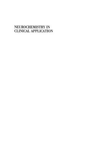 Neurochemistry in Clinical Application