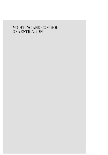 Modeling and Control of Ventilation