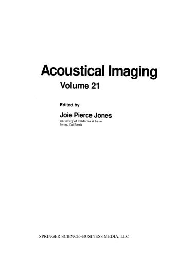 Acoustical Imaging