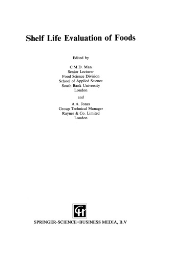 Shelf Life Evaluation of Foods