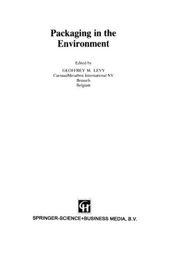 Packaging in the Environment