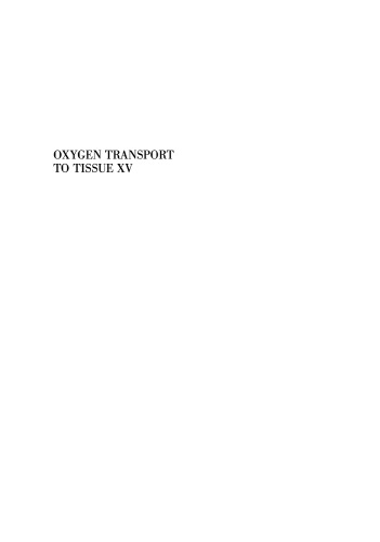 Oxygen Transport to Tissue XV
