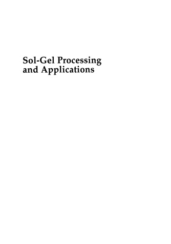 Sol-Gel Processing and Applications