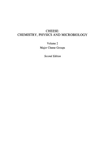 Cheese: Chemistry, Physics and Microbiology: Volume 2 Major Cheese Groups