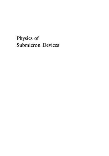 Physics of Submicron Devices