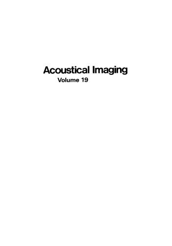 Acoustical Imaging