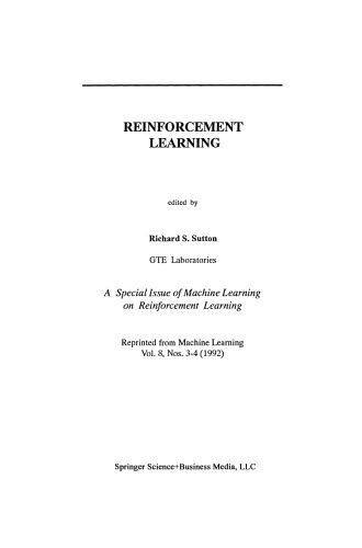 Reinforcement Learning