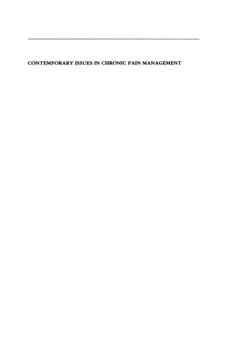 Contemporary Issues in Chronic Pain Management