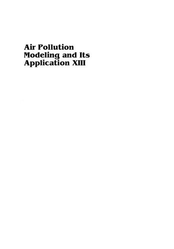 Air Pollution Modeling and Its Application XIII