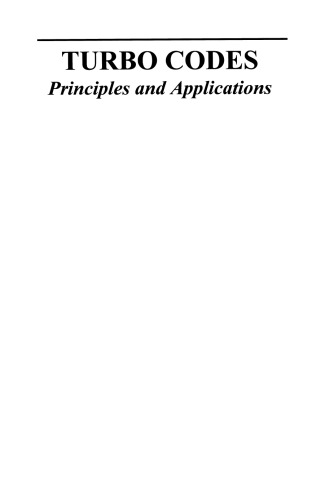 Turbo Codes: Principles and Applications