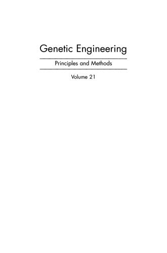 Genetic Engineering: Principles and Methods