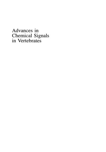 Advances in Chemical Signals in Vertebrates