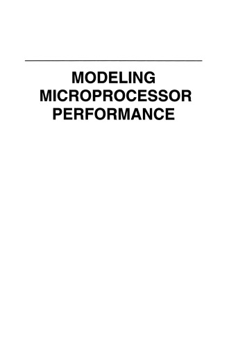 Modeling Microprocessor Performance